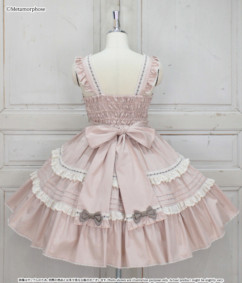 MetamorphoseEng's tweet photo. 🩷🤎COMING SOON🤎🩷
Ladder Lace Pintuck Frill JSK
https://t.co/iPETJFyL21

- JSK
- Bow Headdress

color: Cinnamon Pink

Release from around noon JST on Sept 4, online💕
#ladderlace #pintuck
#metamorphose #mtdf #Lolitafashion https://t.co/UdB2Wo1bWN
