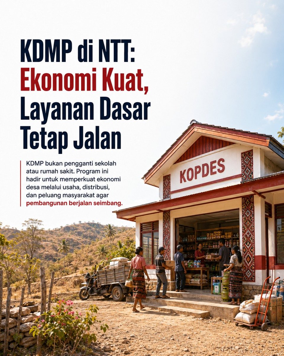 PhysEdMarlin's tweet photo. Pembangunan desa butuh banyak sisi yang saling melengkapi. Ketika ekonomi tumbuh, masyarakat punya lebih banyak peluang untuk berkembang dan meningkatkan kesejahteraan bersama.
#KDMPUntukMasyarakat https://t.co/bl1rLWksjX