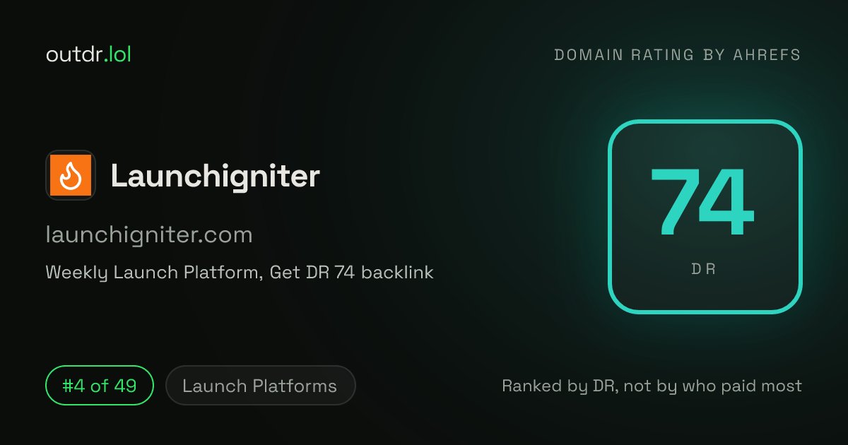 launchigniter's tweet photo. go get your DR 74 DR https://t.co/K1ORjGTtSj
