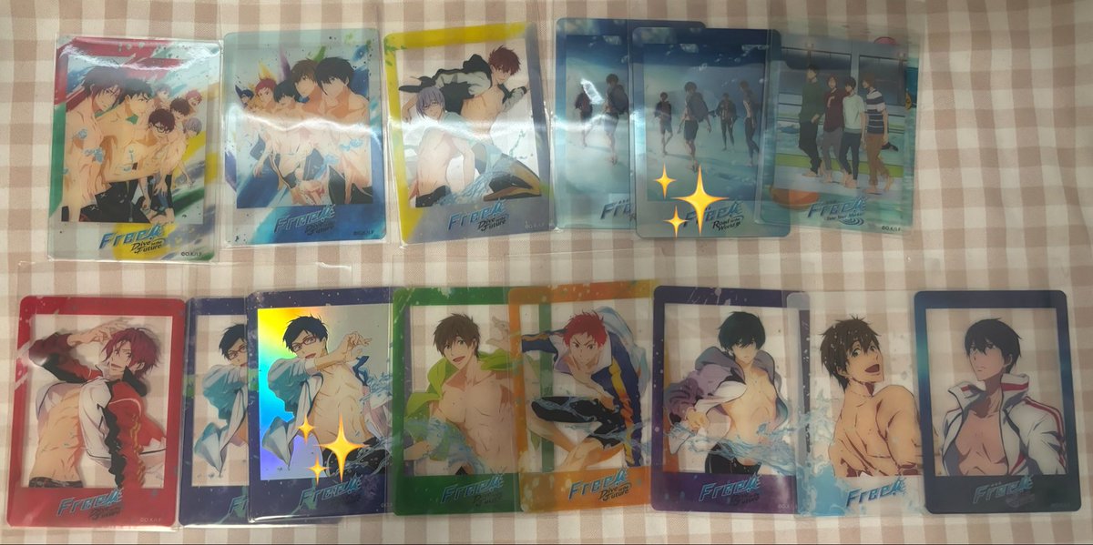 nononpink's tweet photo. @no_tl
【交換】 Free! オーケストラ オケコン クリアカード ホロ レア
譲：凛 怜 真琴 旭 郁弥 遙 
求：遙(ES＞DF＞無印) 渚(ES) ハイスピ RW 岩鳶 
✨️はレア
郵送交換または大阪手渡し https://t.co/IRJkZNM3cD