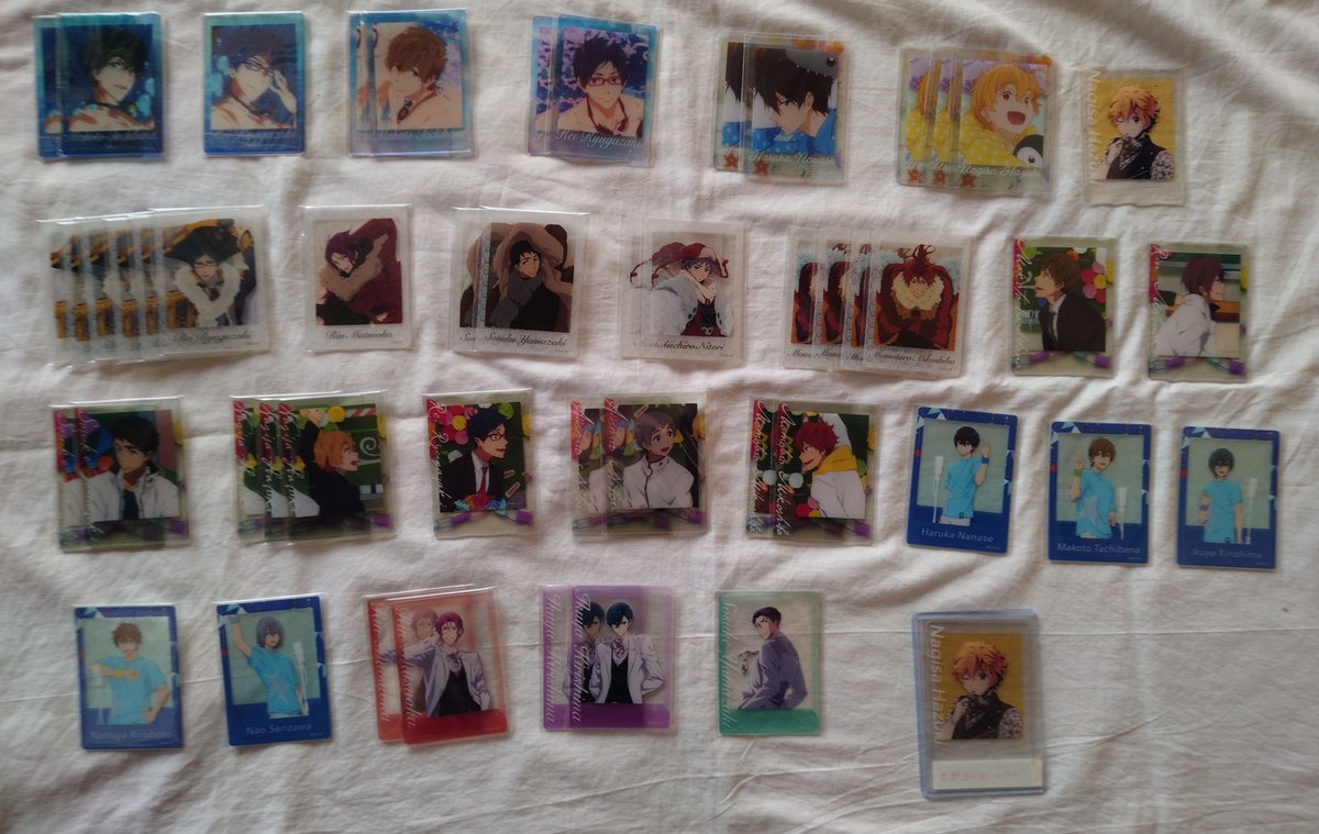 nino_actor's tweet photo. 【交換 譲渡 買取】Free! オケコン 2025 チェキ風クリアカード

【譲】
画像①②ノーマル
画像③オーロラ
☆遙 ☆真琴 ☆凛 ☆郁弥 ★宗介 旭  日和 渚 怜 愛一郎 百太郎 ★夏也 尚 ★貴澄 ★楓 江

【求】
画像④オーロラ
定価(+送料)

オーロラ、コンプ目的

続く↓ https://t.co/CUIDYjK7Sr