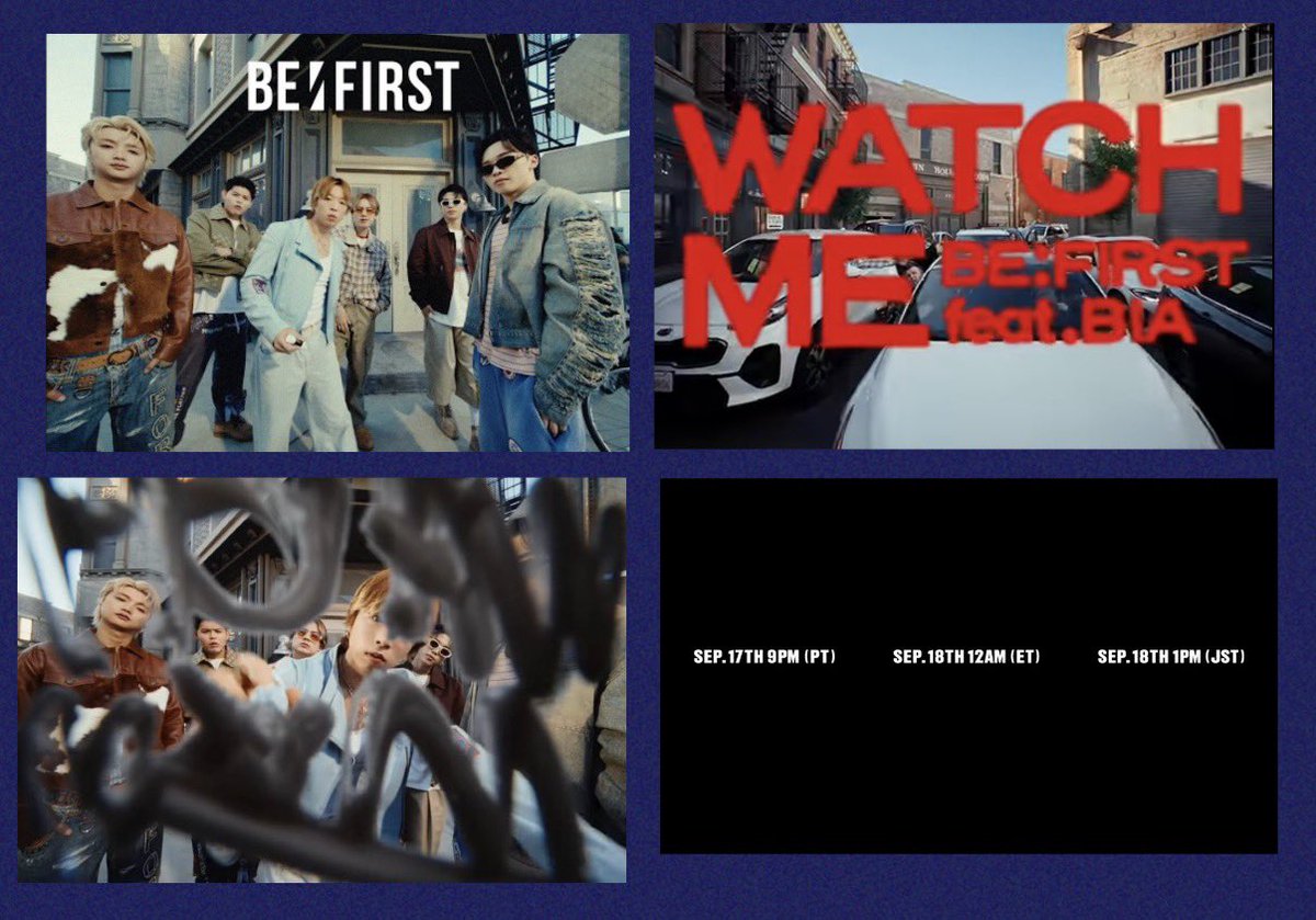 yamachi_517's tweet photo. BE:FIRST 'WATCH ME'
🇯🇵日本時間 
9月18日 （金）13時公開‼️‼️‼️‼️‼️‼️
職場で観るべすち🙋‍♀️🙋‍♀️🙋‍♀️
#BF_WATCHME
#BEFIRST https://t.co/XGT0xosVRU