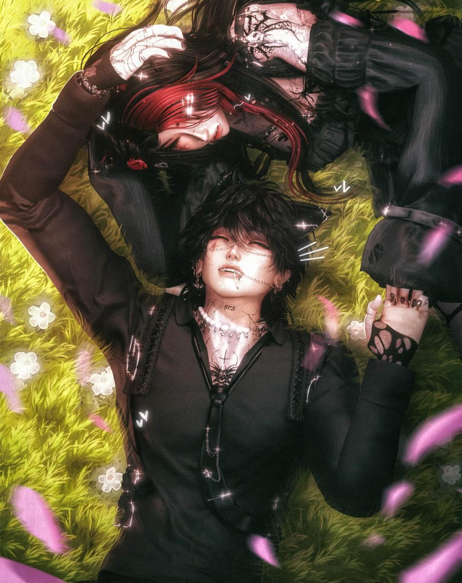lexihop__'s tweet photo. We look kinda good together🌸
#VRChat #VRChatAvatar #VRC #VirtualPhotography #VRCouple #Goth #Alt #Vibes https://t.co/OfkR1v6kCY