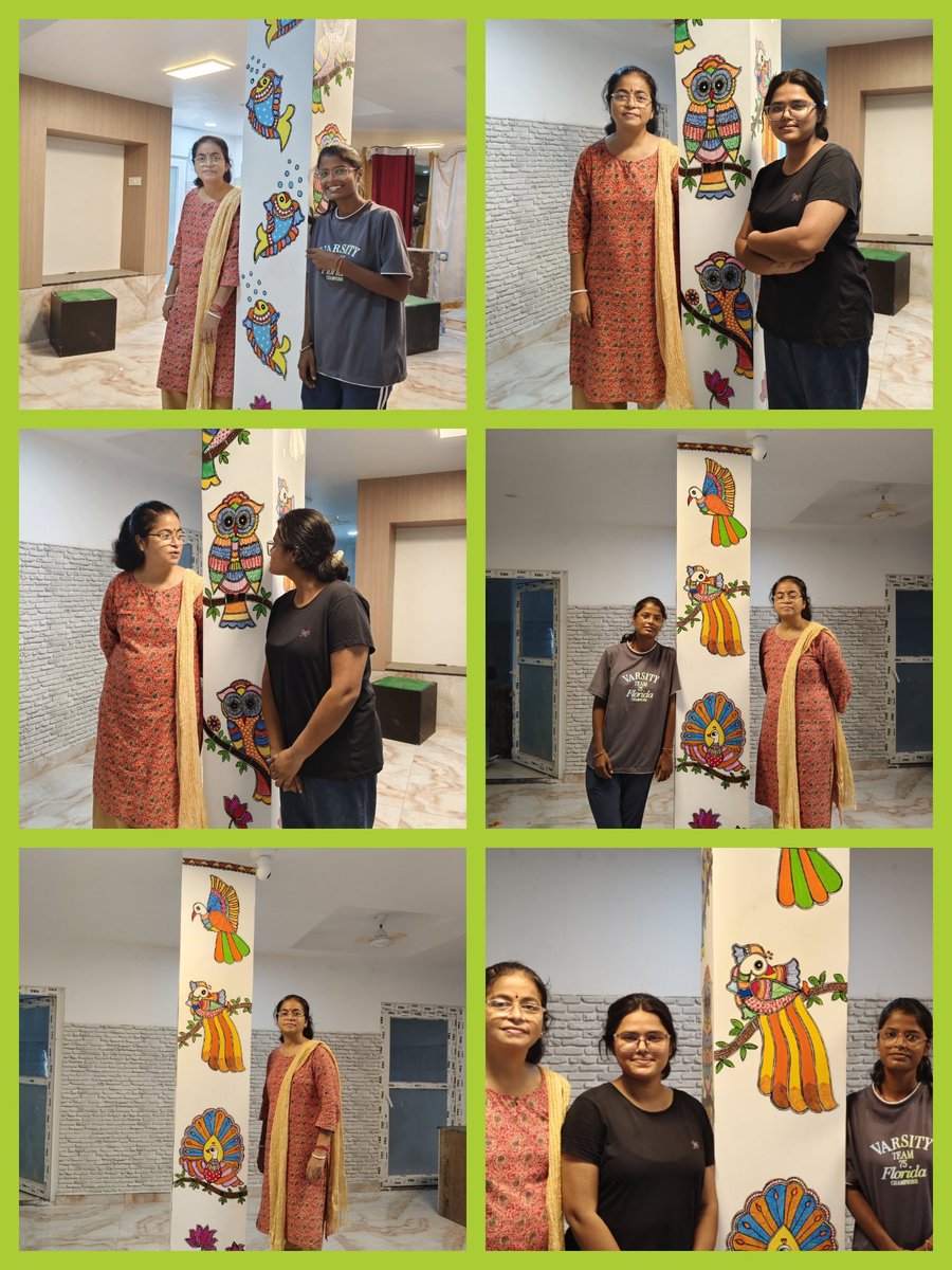 mithilakritihub's tweet photo. Presenting the final picture of our hard work..
The journey ends here… but the emotion lives forever.
Final picture
Final brushstroke. Final feeling. Forever captured.
Wall painting (Pillar)
Thank you Dr. Usha jha ma'am
#wallpainting
#walldecor #mithilapainting
#indianart https://t.co/bdEkGIbNUJ