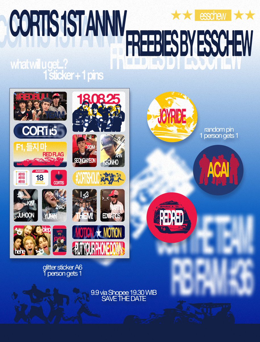 esschew's tweet photo. 🏎️ cortis 1st anniversary freebies 
by @esschew

★ rt &amp; like this post [ no need to follow ]
★ claim on 🍊 set 12.999 [ no refund ]
★ don’t forget to write ur @ on notes (i'll check it)
★ d͟a͟t͟e͟ : 9.9 at 19.30 WIB | the link will send on 9.9 
🏁 pls tag me if you get it! https://t.co/r6LCJuhu7P