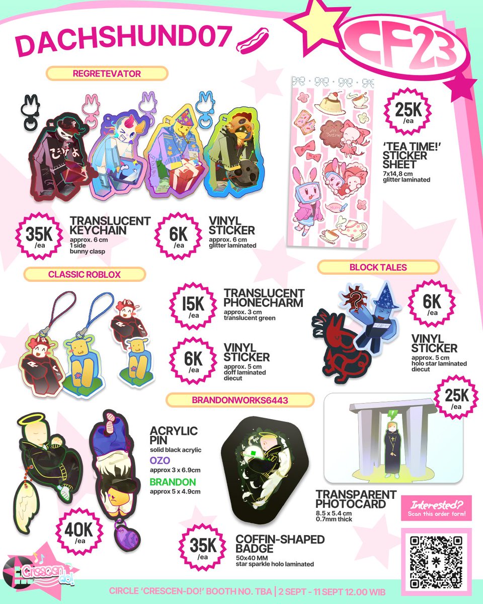 crescendomarket's tweet photo. @ike_k3 @lamenterized @izamesque @miragefuel ♬⋆.˚ @dachshund07 ‘s #CF23 catalogue: Regretevator, Block Tales, Deltarune, Brandonworks6443, Reverse:1999 https://t.co/CswEy2Zun3