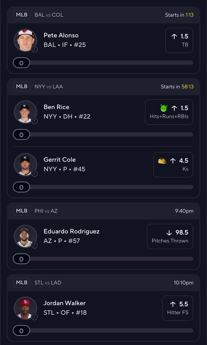 _SwipeBelicheck's tweet photo. Cole 🌮  #Prizepicks #Gambling𝕏 #MLB ⚾️ https://t.co/oDbZAbb02K