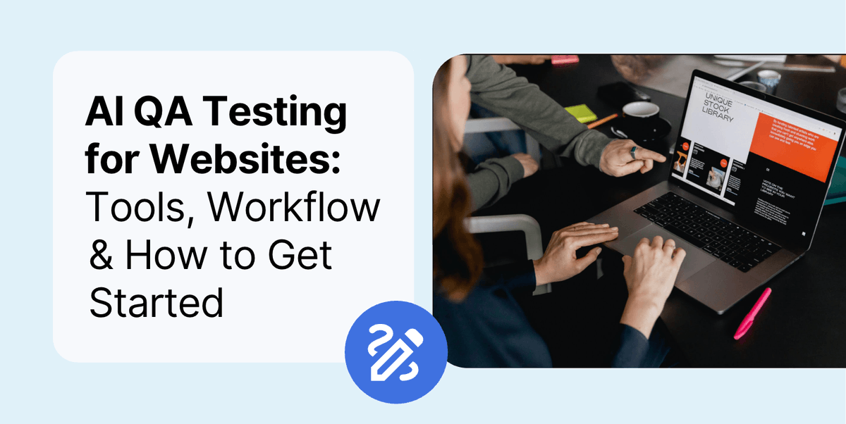 bugherd's tweet photo. AI can catch functional bugs, visual issues and accessibility problems. But website QA still needs human eyes for content, layout and sign-off.
We break down where AI fits - and where human feedback still matters - in our new guide:
https://t.co/b7XRFWeUx5
#AIQA #WebsiteFeedback https://t.co/rW1sXP8Tyj