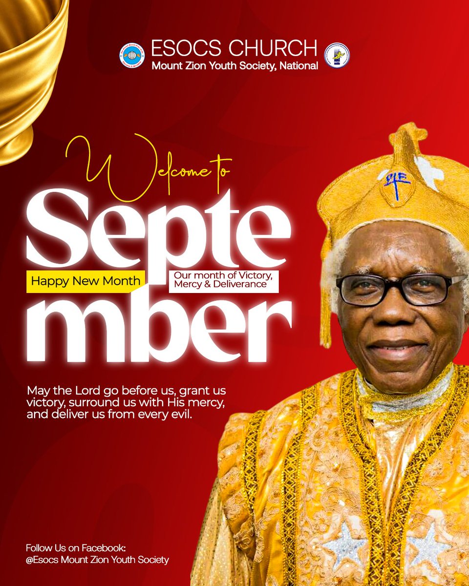 mzys_intl's tweet photo. WELCOME TO SEPTEMBER
In this September, may the Lord go before us and grant us victory in every battle. May He deliver us from every evil and cause us to rejoice in His goodness.
HAPPY NEW MONTH!
#Esocs #EsocsChurch
#EsocsMzys #MzysNational
#MzysMedia https://t.co/e1Z8YVSybV