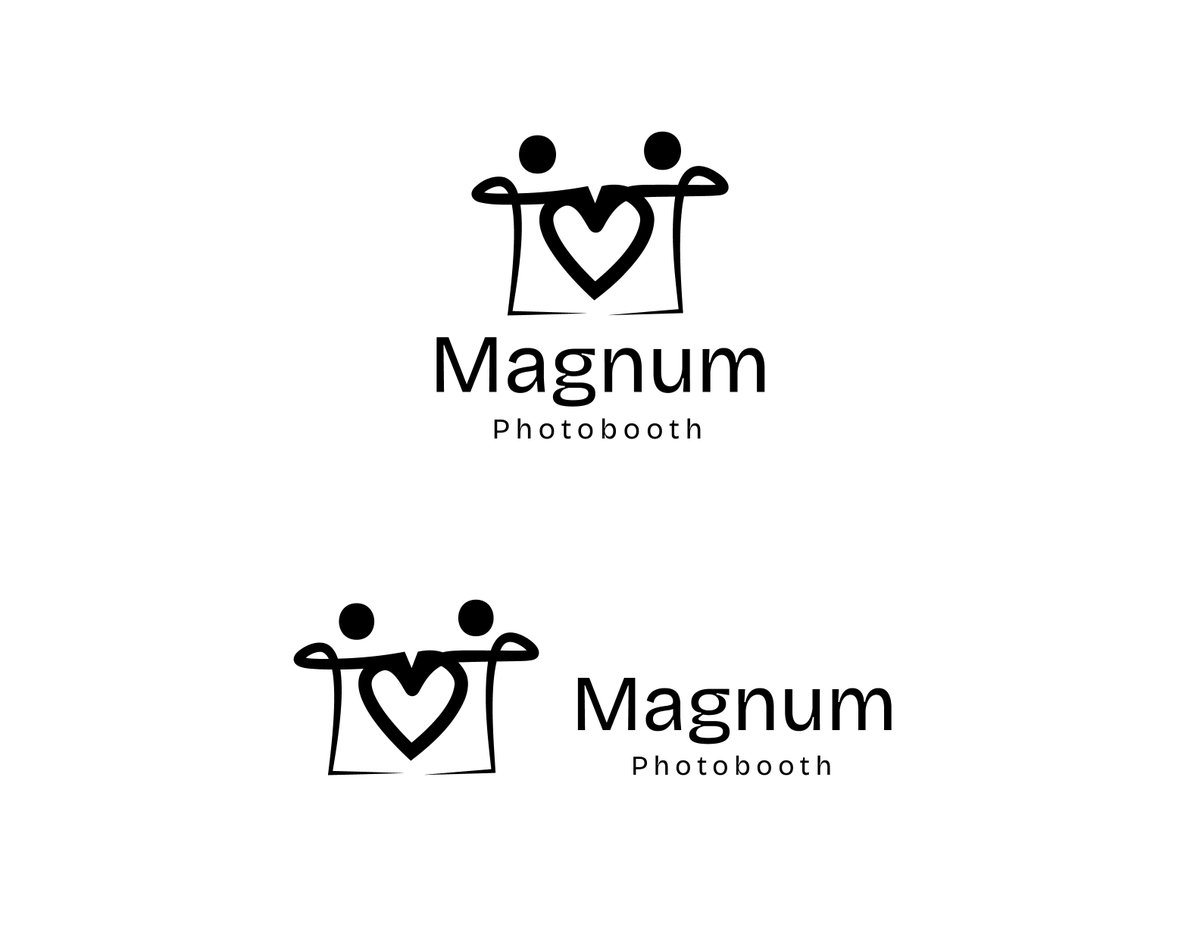 olalovestech's tweet photo. Currently cooking something for Magnum Photobooth 👀📸

I’ve been exploring a logo direction for a photobooth brand called Magnum Photobooth, and instead of starting with the obvious camera icon, I wanted to build the identity around what a photobooth actually represents.

People. Connection. Love. Memories.

The main idea is to create the letter M using two people standing together.

As I developed the sketches, I noticed an opportunity to introduce a heart shape between them, which represents the emotional side of photography and the moments people want to remember.

I’ve also been experimenting with elements inspired by a camera lens and Polaroid photographs to connect the symbol back to photography without making the logo feel too predictable.

So the concept is basically:

M for Magnum
Two people for connection
Heart for memories and emotion
Photography elements for the service

Right now, I’m exploring different ways to bring everything together without overcomplicating the mark.

The next stage is all about simplification.

Cleaner curves.
Better proportions.
More consistent strokes.
Stronger typography.
Better negative space.
And most importantly, making sure the symbol still works when it’s tiny.

After that, I’ll start testing colours and mockups across photo strips, event backdrops, social media, booth branding and other applications.

It’s still very much a work in progress, but I think there’s something interesting here.

Which of these explorations would you develop further? 1, 2, 3 or 4? 👀