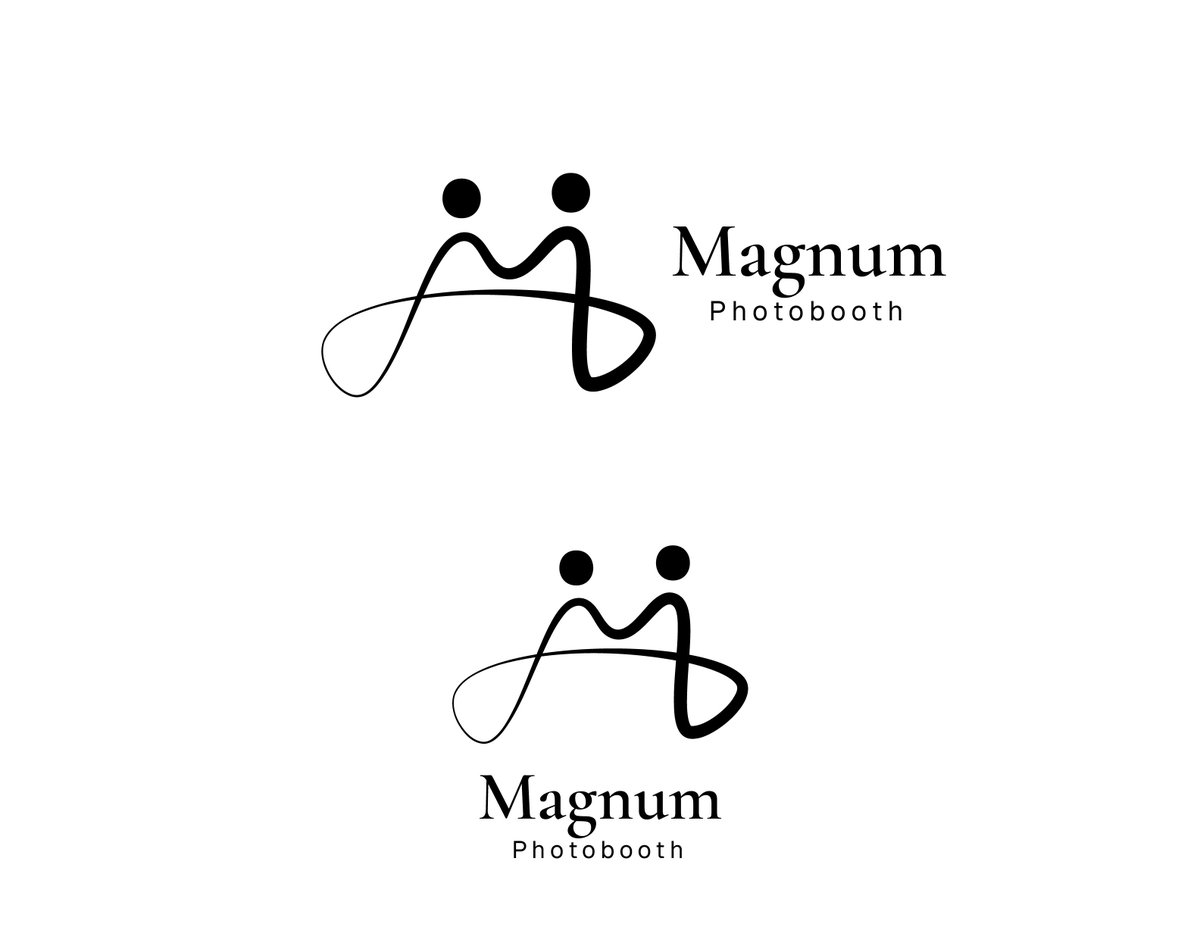 olalovestech's tweet photo. Currently cooking something for Magnum Photobooth 👀📸

I’ve been exploring a logo direction for a photobooth brand called Magnum Photobooth, and instead of starting with the obvious camera icon, I wanted to build the identity around what a photobooth actually represents.

People. Connection. Love. Memories.

The main idea is to create the letter M using two people standing together.

As I developed the sketches, I noticed an opportunity to introduce a heart shape between them, which represents the emotional side of photography and the moments people want to remember.

I’ve also been experimenting with elements inspired by a camera lens and Polaroid photographs to connect the symbol back to photography without making the logo feel too predictable.

So the concept is basically:

M for Magnum
Two people for connection
Heart for memories and emotion
Photography elements for the service

Right now, I’m exploring different ways to bring everything together without overcomplicating the mark.

The next stage is all about simplification.

Cleaner curves.
Better proportions.
More consistent strokes.
Stronger typography.
Better negative space.
And most importantly, making sure the symbol still works when it’s tiny.

After that, I’ll start testing colours and mockups across photo strips, event backdrops, social media, booth branding and other applications.

It’s still very much a work in progress, but I think there’s something interesting here.

Which of these explorations would you develop further? 1, 2, 3 or 4? 👀