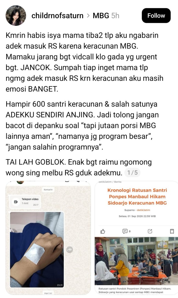 dosenkesmas's tweet photo. Terima kasih Kak sudah mewakili isi hati 🙏🏻

Semoga adeknya kaka lekas sehat kembali.
Amiin. https://t.co/XZbPlqatxi