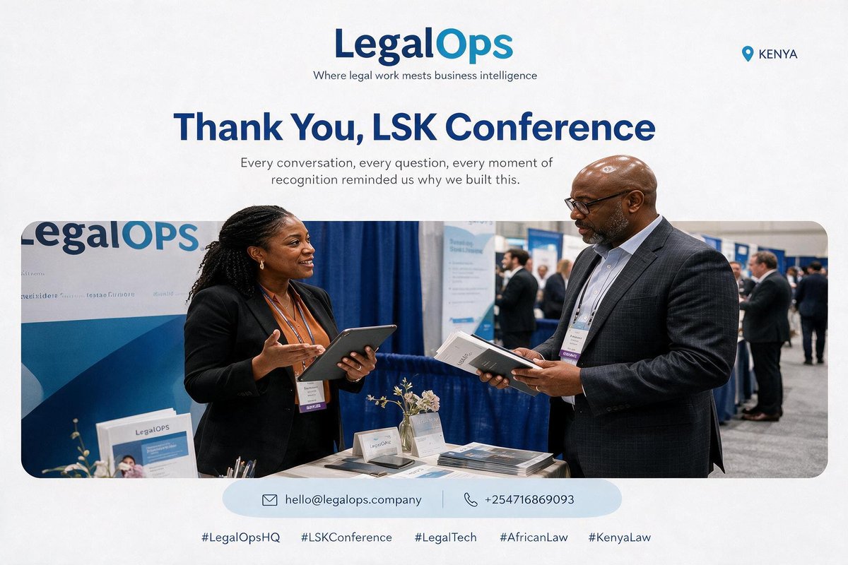 LegalOpsHQ's tweet photo. What a conference! ⚖️

Thank you to everyone who stopped by the LegalOps stand at #LSKConference
Your questions and conversations showed us exactly why smarter law firm operations matter

Didn't get a chance to connect? Let's continue the conversation

📩 hello@legalops.company https://t.co/lSxambkFpw