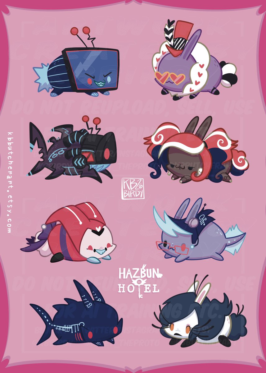 Rivet_theProto's tweet photo. Hazbunnies stickers up on Etsy now ;) with bonus vax available https://t.co/XDel7A5W3a