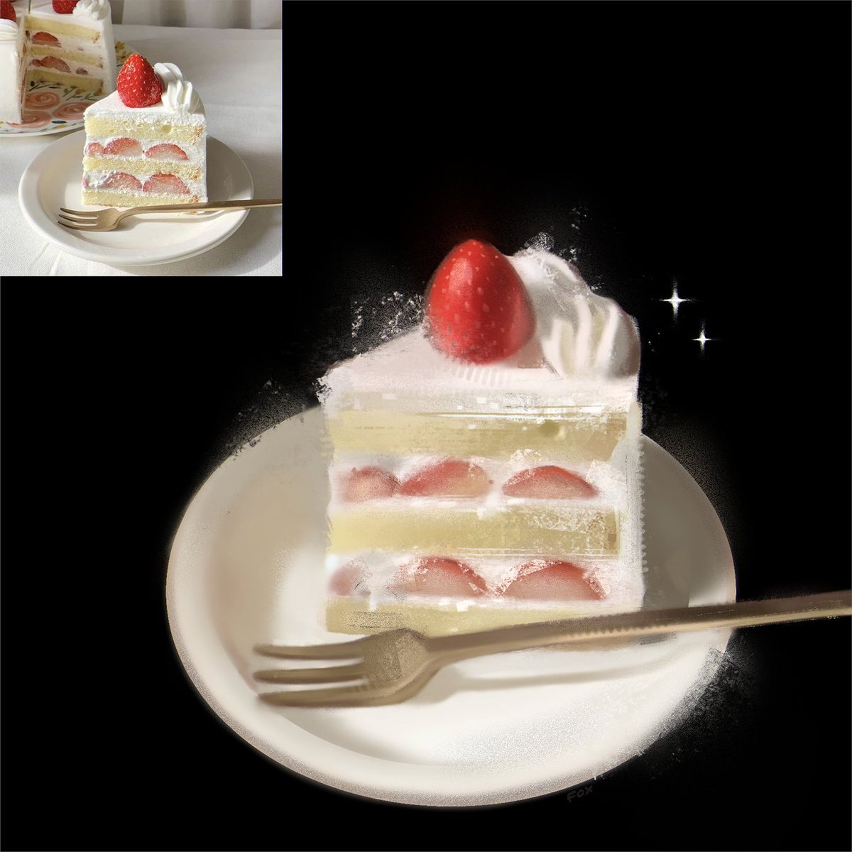 f0xlett's tweet photo. cake study https://t.co/JTgnC8sFu6