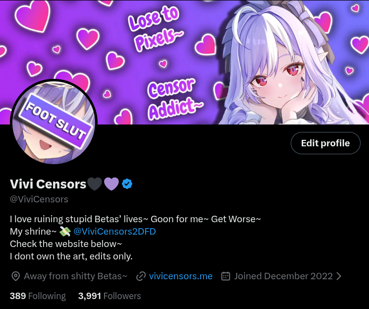 ViviCensors2DFD's tweet photo. 4K followers, is really close now~ Make sure to send me something nice while I sleep!💜 https://t.co/9ojvRtLFqP
