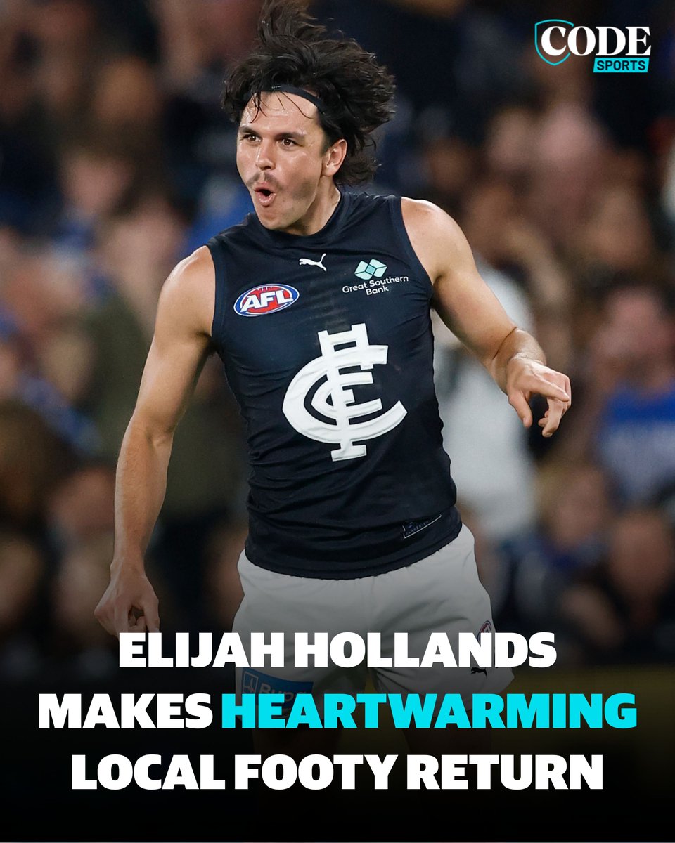 superfooty's tweet photo. Elijah Hollands has made a surprise return to football - back to where it all began. ❤️

STORY 👉 https://t.co/wyomziRiGJ https://t.co/VX43uZqJJU