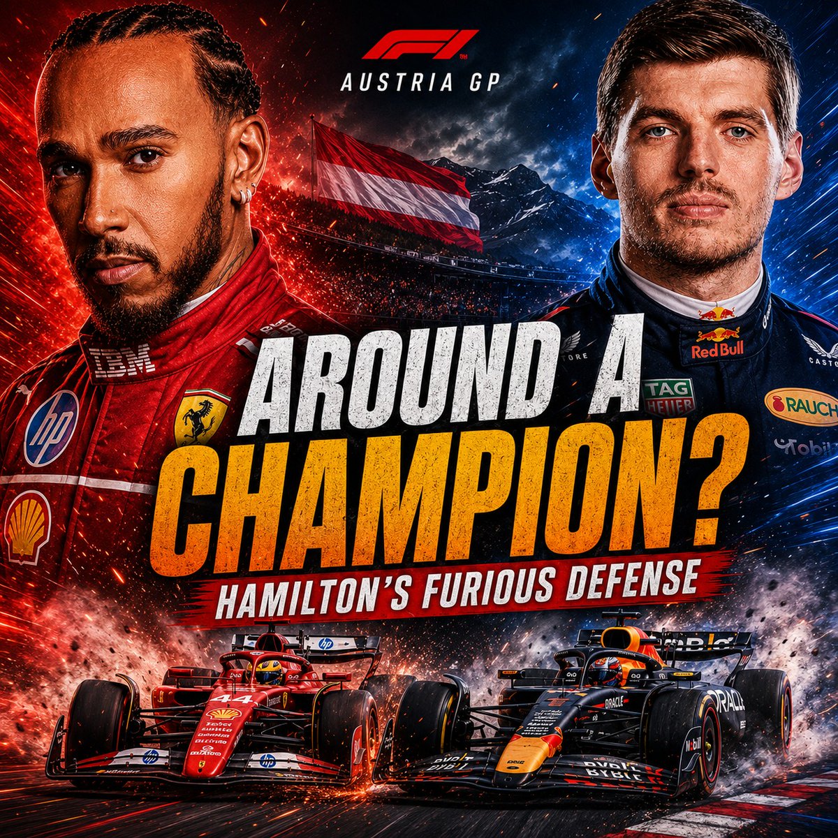 ImogeneTidne's tweet photo. Hamilton vs. Verstappen is back. Austria’s Turn 6 drama revealed more than one controversial defensive move. Was Hamilton fair, or did Verstappen prove Red Bull is rising again? Watch the full breakdown. https://t.co/la3Bw9sfCV