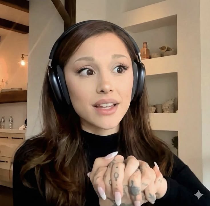 anniebaexquie's tweet photo. pov: it’s 2030 and ariana is having an interview talking about her return to the public eye after the hiatus while also teasing her new era and album https://t.co/7dO4OUa1dK