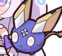 crowkerus's tweet photo. @cyhg_gd charon has a mouth! (from lagrange aria + the link play sticker) https://t.co/LimpD3TN6F