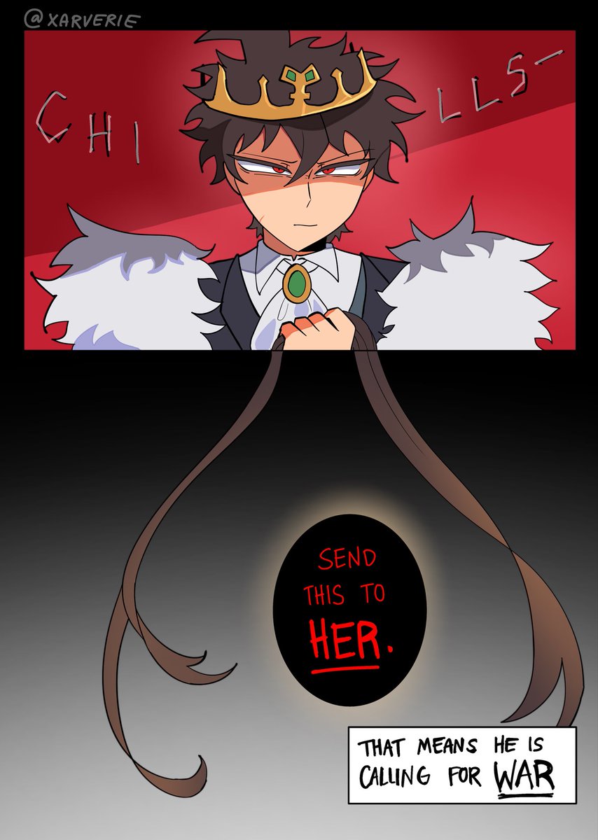 xarverie's tweet photo. Part 1/2 - Crowned Hair AU

Made a new AU… it’s royalty theme! This is supposed to be commoner x royalty but we’ll get there someday 

#kamukoma #danganronpa https://t.co/YE9CtaeFnB