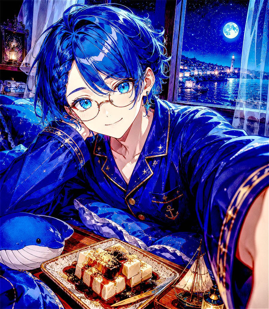 solatoumi7's tweet photo. こんばんはー！🌙🌊
今夜の豆知識は「#くず餅の日」🍡
実は小麦澱粉をじっくり発酵させて作る和菓子なんだって✨
和菓子ってたくさん食べても飽きないよね！

今夜は甘い夢へ、ゆっくり出航しよ〜⛵💤
#おやすみVtuber #9月のVTuberフォロー祭り https://t.co/e5epF7G8JF