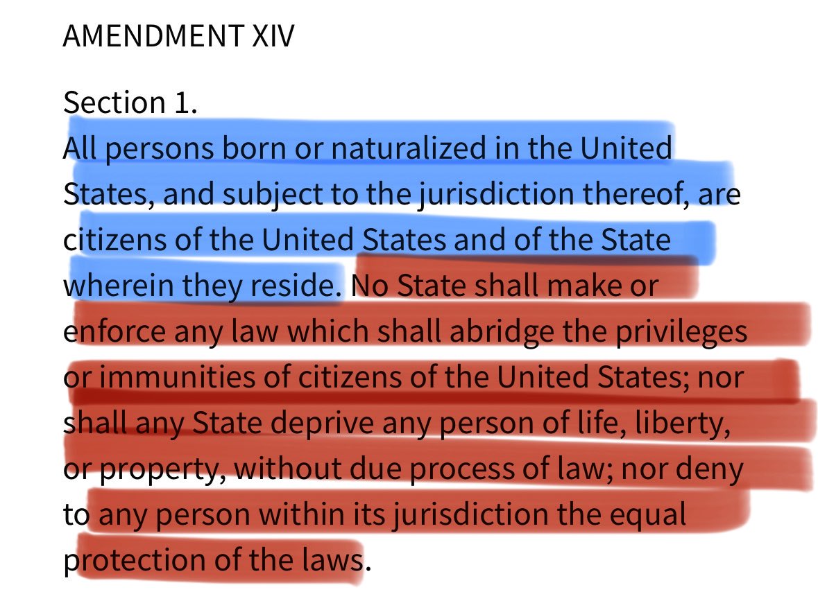 ethereal_clouds's tweet photo. @beanstewcat @LidiaTerrazas hey buddy there’s a cool little amendment in the constitution that says anyone born here is a citizen

it’s funny you pride yourself in being an american when you can’t even recall one of the most important documents protecting your freedoms 😂😂😂😂😂 https://t.co/Gd4Wt2jgox