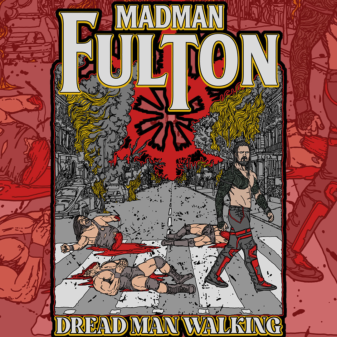 FultonWorld's tweet photo. First off… What an absolutely KILLER design by @danisgore !! My new shirts are about to be printed and become available starting 6/10 at IWR. Orders can also be placed via DM.

Give him a follow, and show some support by ordering a #DreadManWalking shirt today!
#masticishumanis https://t.co/GHIaBgR32a