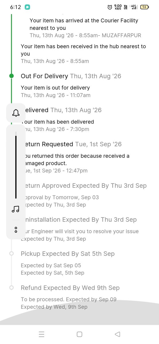 RidhimaSparsh's tweet photo. One more thing I forgot to mention that why the return will be cancelled because seller does not want to return no matter it's under flipkart policy  the seller will reject and again flipkart will create another return  it's happening since last 18 days. https://t.co/sT2PQzX2nw