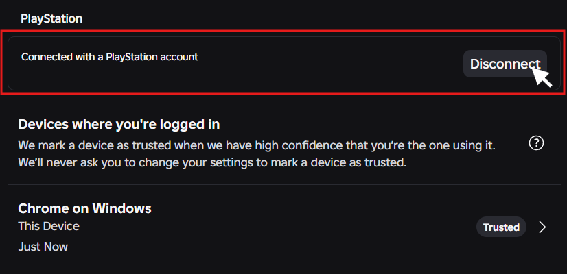 Rolimons's tweet photo. ⚠️ Roblox users who linked their accounts to PlayStation should be aware of a potential security risk.

If a bad actor socially engineers Sony Support into giving them access to a linked PlayStation account, they may be able to install Roblox and use the existing PlayStation link and Roblox’s Quick Sign-In feature to possibly access the Roblox account on another device and steal Limiteds.

We recommend enabling Enhanced Protection on your Roblox account and unlinking through the security page in settings.