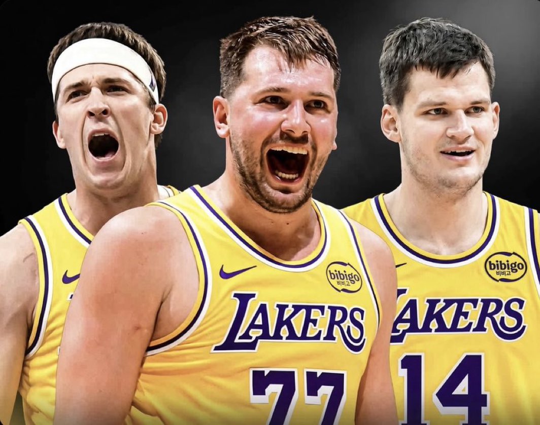 ProphetXLA's tweet photo. Don’t be surprised when this trio leads the Lakers to 58 wins and a top 3 seed in the West next season. https://t.co/pYT22sGIE1