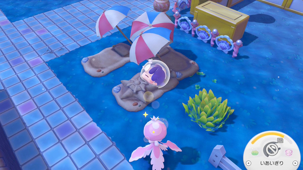 waiko_games's tweet photo. すなぶろで寝てたらポケモン達が砂かけてくれるって見かけたから寝てたらヒトデマン型にしてくれた！！かわい～～🥹🥹🥹💕

#ぽこあポケモン https://t.co/kvyYwF9gFb