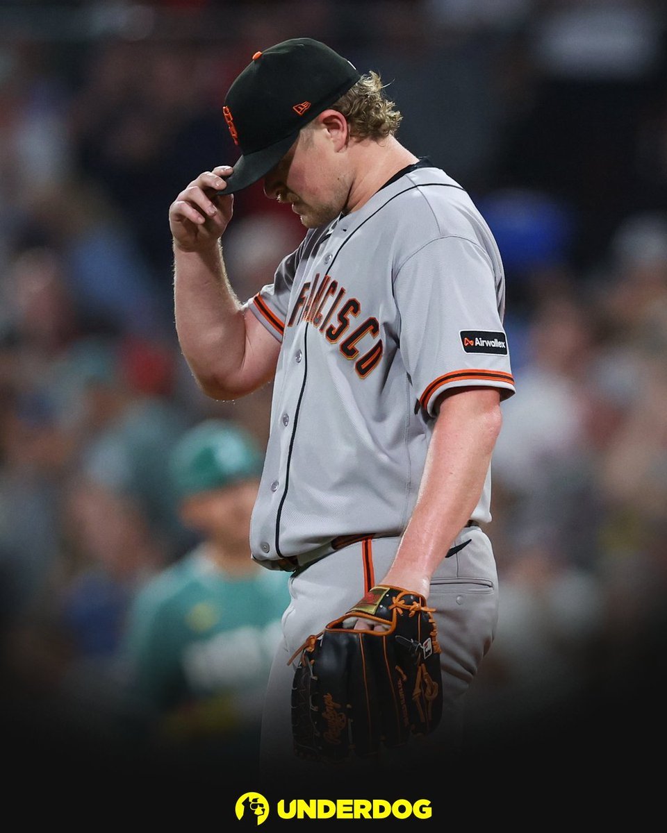 AngelLyonshdsi's tweet photo. Logan Webb vs. Pirates:

2 IP
9 ER (career-high)
1 K
9 H
2 BB

4.21 ERA this season https://t.co/JKkZBL6dSd