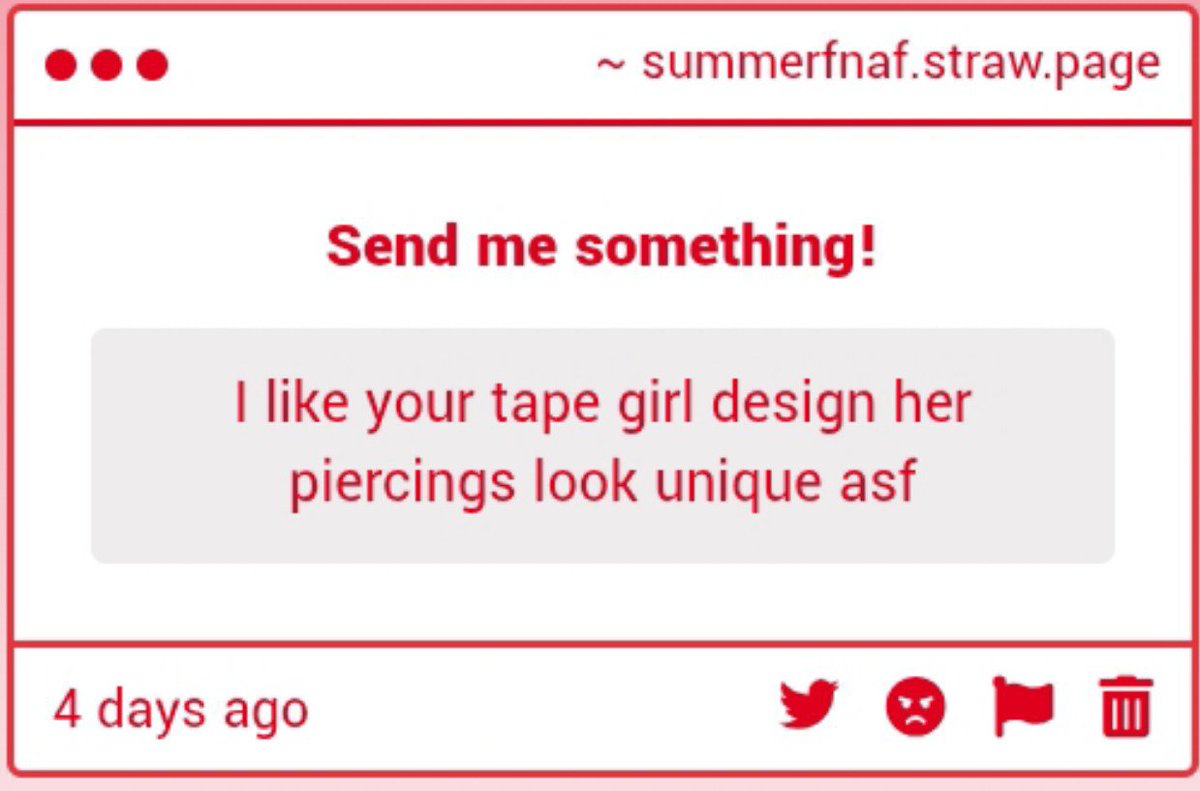 Summer_45454's tweet photo. THANK YOU SO MUCH🥹💖🫶
She was going to have tatoos too, but decided not include, sorry lol

After my FNaF OC "ZZ" a Ballon Teen with piercings, and the new Vanny2 redesign I did
I thought it would be cool to design a black Tapegirl with piercings and a somewhat tomboyish look! https://t.co/cgm9wGicRB