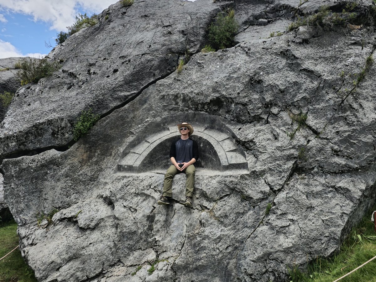 Megalithicmyste's tweet photo. Killarumiyoq, Peru.

That arch is not built. It is cut.

No blocks. No joints. No mortar. Everything you see was removed from the parent rock.

There is a seat at the base, sized for a person. I sat in it.

Who cuts a throne out of a mountain and leaves no record of why? https://t.co/iM8wOxWYrX