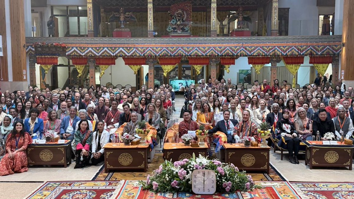 riturajphukan's tweet photo. The inaugural Global Conscious Food Systems Summit opened at the Dungkar Dzong, Paro, with 2 Prime Ministers, a former UN Secy Gen, ministers, civil society, &amp; indigenous leaders from 65 countries. @OurPlanetToo #ConsciousFoodSystems #2026BhutanSummit #FoodSystemsTransformation https://t.co/pStJwsqleF