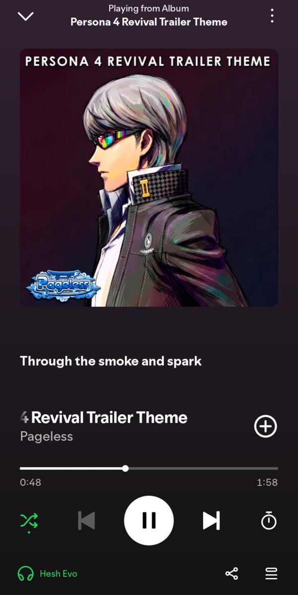 satokocel's tweet photo. I thought that Spotify started to play an AI song because I set my playlist to random and when I checked it was this https://t.co/Sa9B7x2rCc