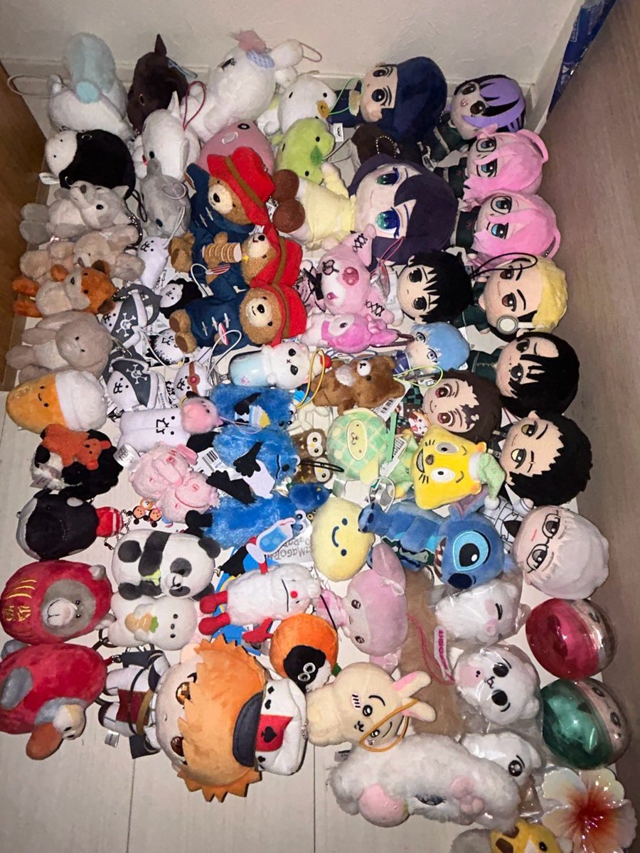 9n_igamioshi's tweet photo. プライズなどぬいぐるみ
（譲）デッドアカウント東京喰種まいにちみーちゃんスティッチかいけつゾロリ竈門炭治郎ヒンメル乙骨憂太黒川あかね東方仗助クロミマイメロチャイロノコグマポムポムプリンちいかわうさぎエスターバニースンスンノンノンたまごっちニキモフサンド等 https://t.co/sZZX0iBccr