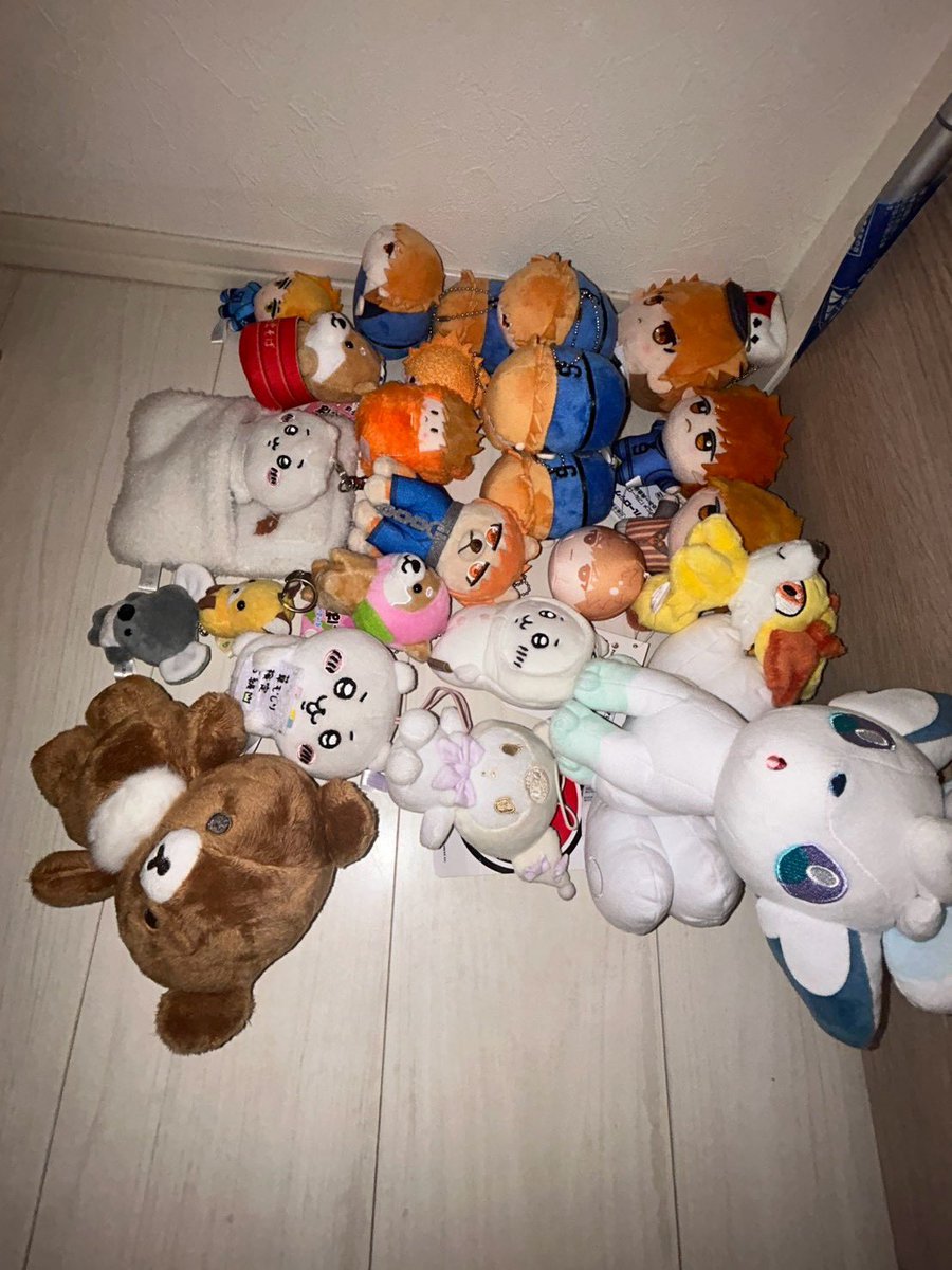 9n_igamioshi's tweet photo. プライズなどぬいぐるみ
（譲）デッドアカウント東京喰種まいにちみーちゃんスティッチかいけつゾロリ竈門炭治郎ヒンメル乙骨憂太黒川あかね東方仗助クロミマイメロチャイロノコグマポムポムプリンちいかわうさぎエスターバニースンスンノンノンたまごっちニキモフサンド等 https://t.co/sZZX0iBccr