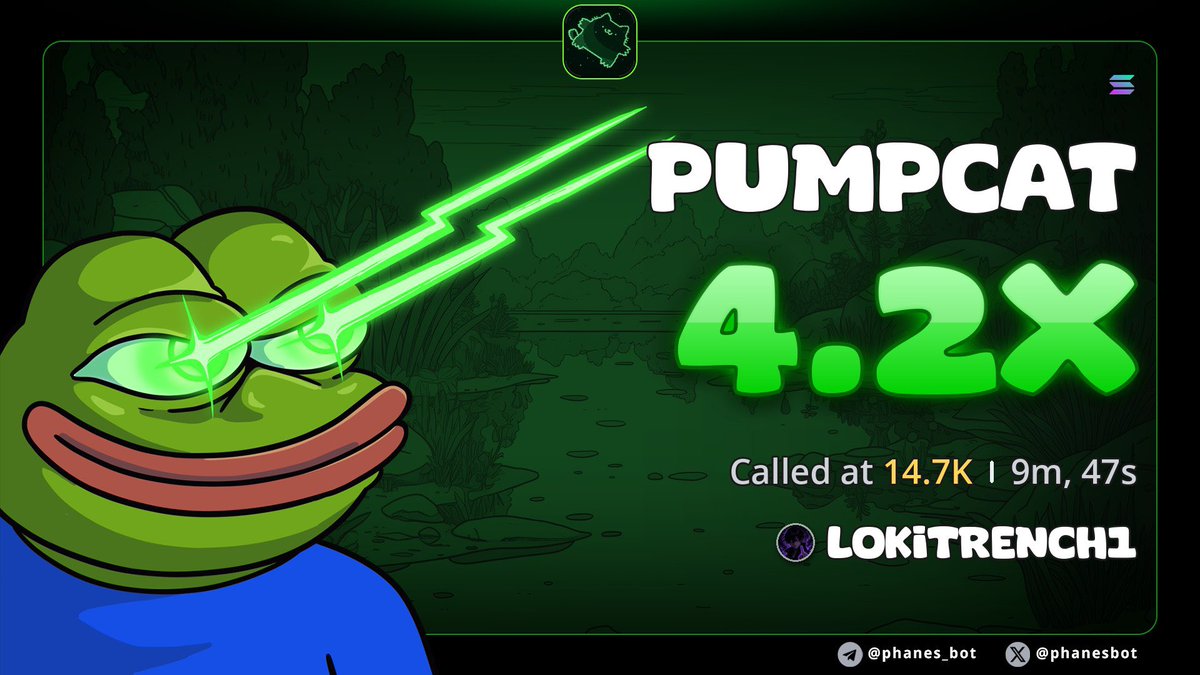 LOKITRENCH's tweet photo. 4.2x
$PUMPCAT

/pnl ANM35KbUcfKdEVBXzSjZBoT6ceSwYRs3fuc79fp7kRqP https://t.co/lC0JG4k6SS