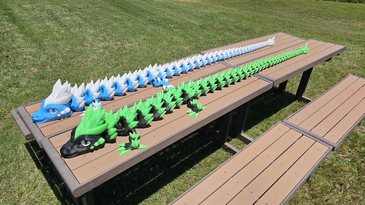 FilamentMuncher's tweet photo. Show me your biggest and longest 3d printed dragons. 

As you at it come stop by my stream and say Hi. 

https://t.co/tORJbttTyS

You will never know what you will see.

#twitch #3dprint #streaming #dragon https://t.co/TJnw8taeKA
