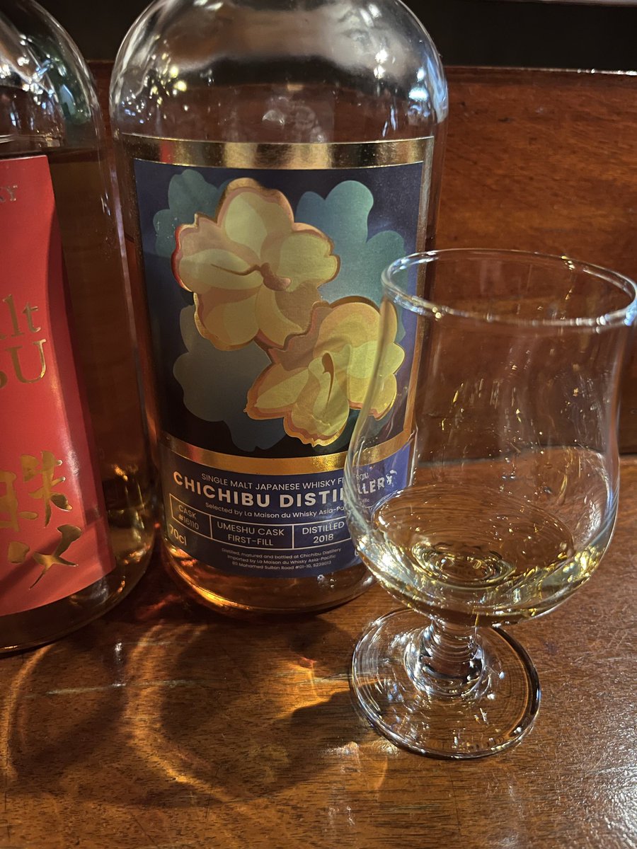 tt_whisky's tweet photo. 先日飲んだ秩父のファーストフィル梅酒樽熟成のシングルカスク、もしかして樽の出所は高藏蒸留所？ https://t.co/xRp9Yb8iNo