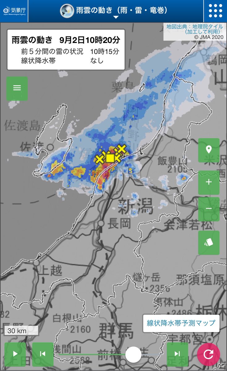 naokikato_wf's tweet photo. 新潟市に積乱雲がかかっていて、発雷も観測。雨雲は西から東へ移動しています。こまめに雨雲の様子の確認を。

気象庁 雨雲の動きhttps://t.co/LPdV23qLlI https://t.co/cQhZRMXxC5