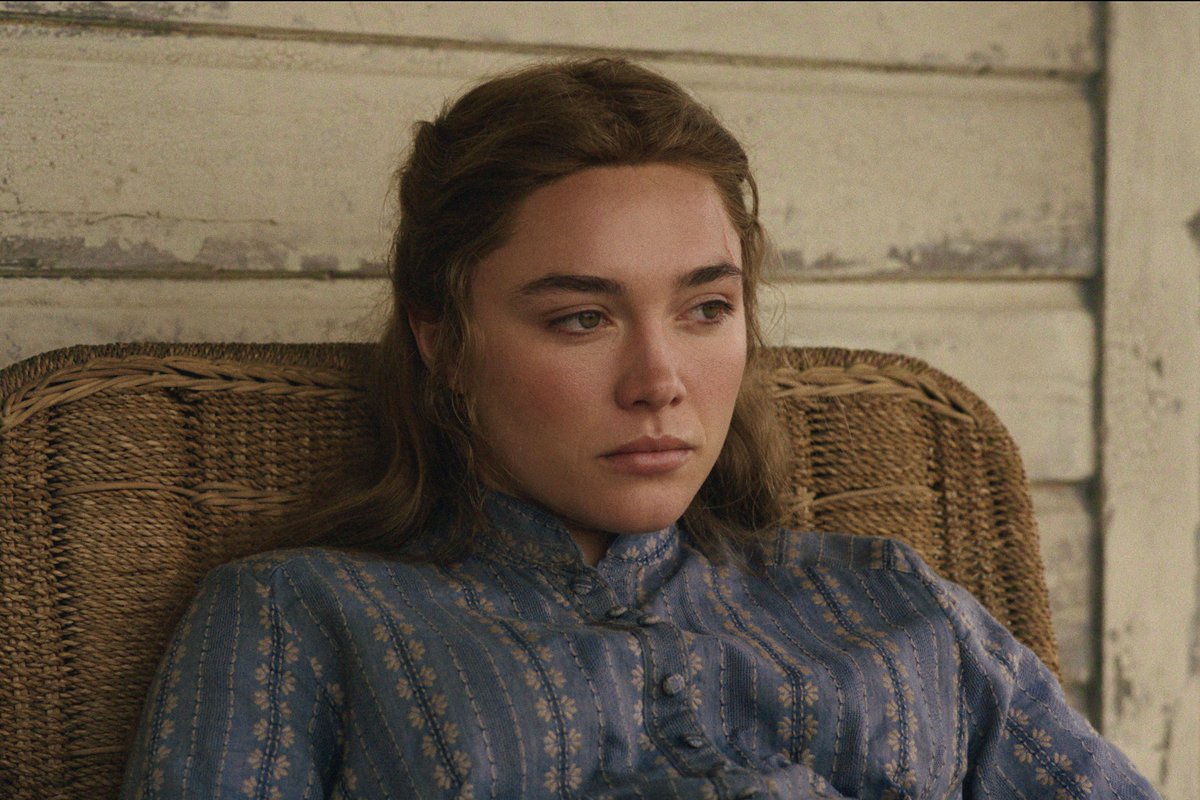 netflix's tweet photo. Florence Pugh as Cathy Ames

East of Eden premieres October 1 https://t.co/TvFAUbkn4L