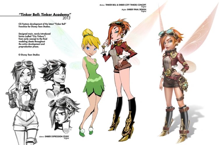 desolatist's tweet photo. seeing people think steampunk tink is for the glitter city series but it was actually for the tinker academy movie that got canceled :( https://t.co/T88ilWrVup