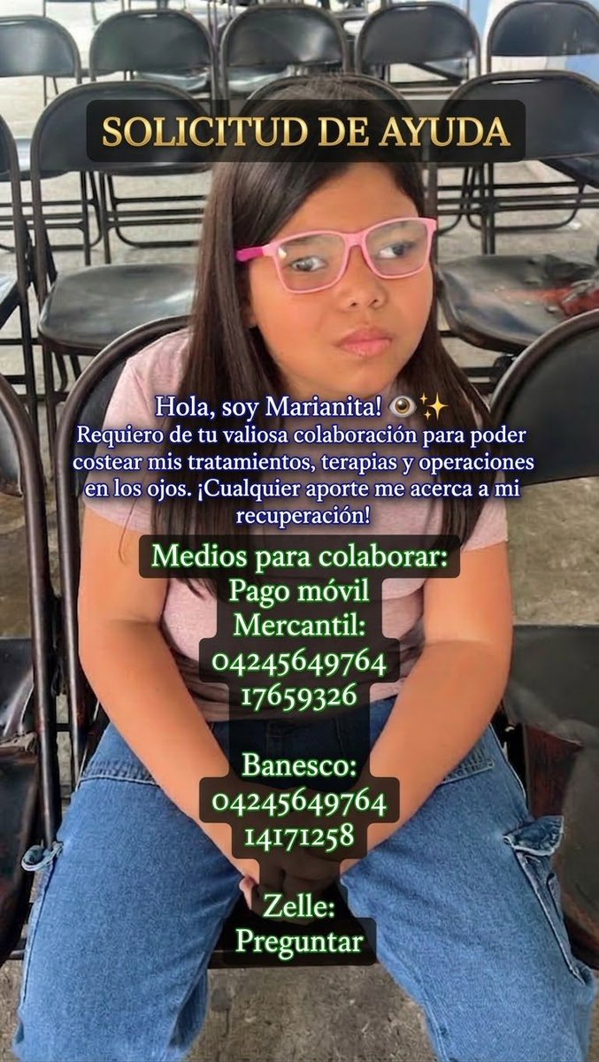 mariani87784922's tweet photo. Suplico ayuda sigo sin anticonvulsivo es diario d por vida aunado decapeptyl para evitar un desarrollo precoz ,ya q por tantas infecciones y operaciones en mi cabecita tengo un descontrol hormonal q solo ese tratamiento lo detiene es d alto costo 450$ y toca ir recaudando https://t.co/sdWPYg1Fkg