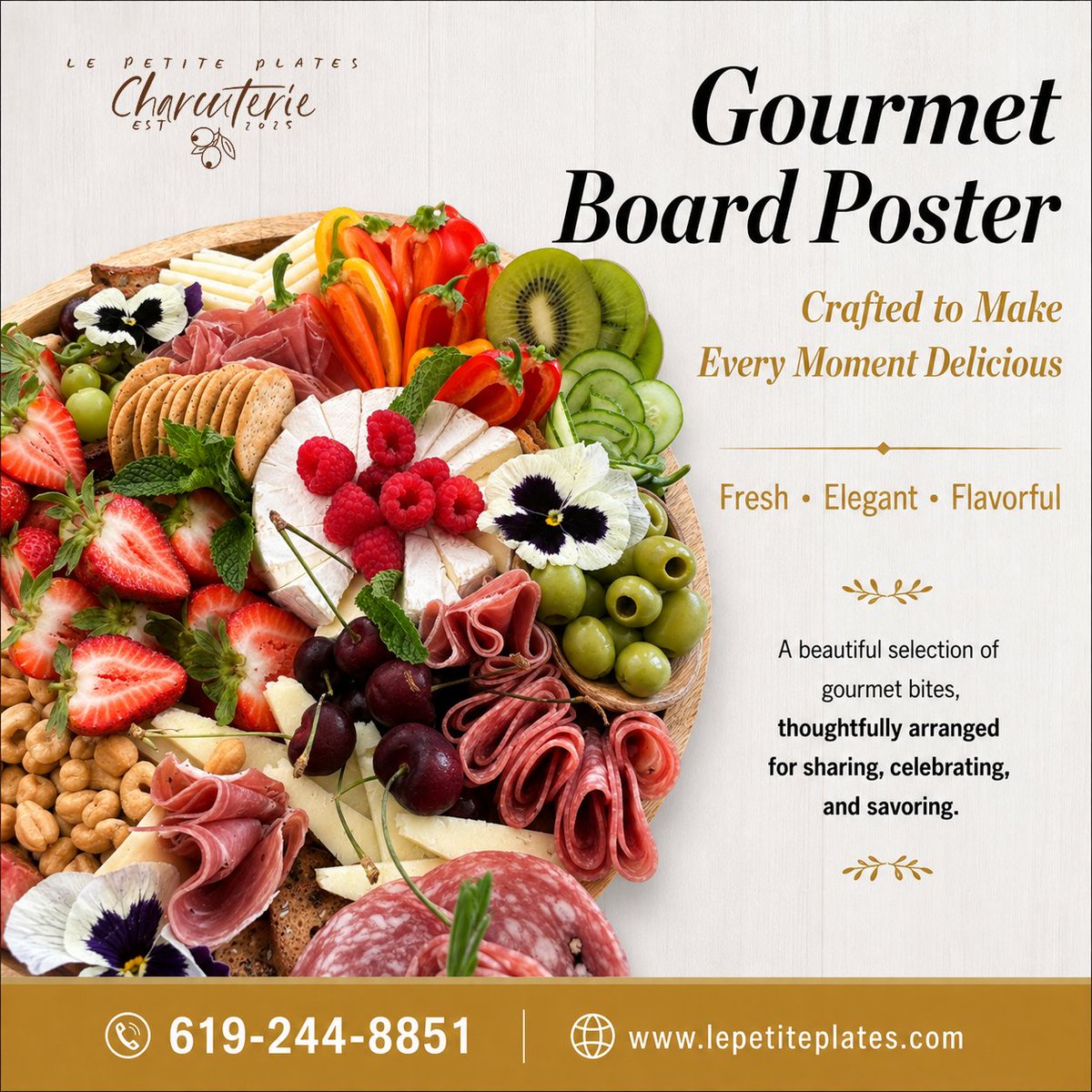 LePetitePlates's tweet photo. Looking for luxury charcuterie catering in San Diego?

Order your custom board today.

Call: (619) 244-8851

Email us: lepetiteplates@gmail.com

Website : https://t.co/jejau1BRQP

#CharcuterieBoard #SanDiegoCharcuterie #CharcuterieCatering #GrazingTable https://t.co/BYaoDbaOia