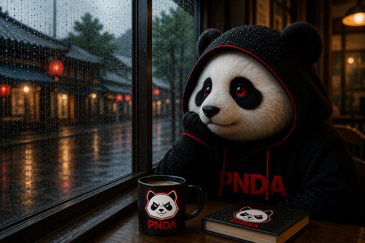 PandaComy's tweet photo. Rainy days hit different. 🌧️🐼

Just a panda, a warm coffee, and a quiet moment by the window.

Sometimes, slowing down is exactly what we need. ☕️

Stay cozy, everyone. 🐼 https://t.co/iVhdkP8Pey