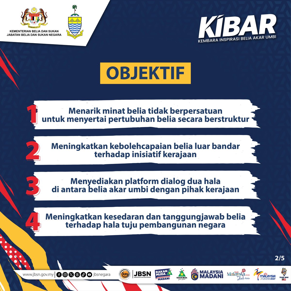 PBSDSPUPenang's tweet photo. Belia Pulau Pinang, ini masanya! 🔥⚡️

Jom sama-sama memeriahkan Kembara Inspirasi Belia Akar Umbi (KIBAR) Peringkat Negeri Pulau Pinang Tahun 2026 seperti berikut: 👇

🗓️ : 5 September 2026 (Sabtu)
⏰ : 8.00 pagi – 5.00 petang
📍 : TVET MARA Balik Pulau

#PBSDSPU Komited https://t.co/uKKK8h3RSo