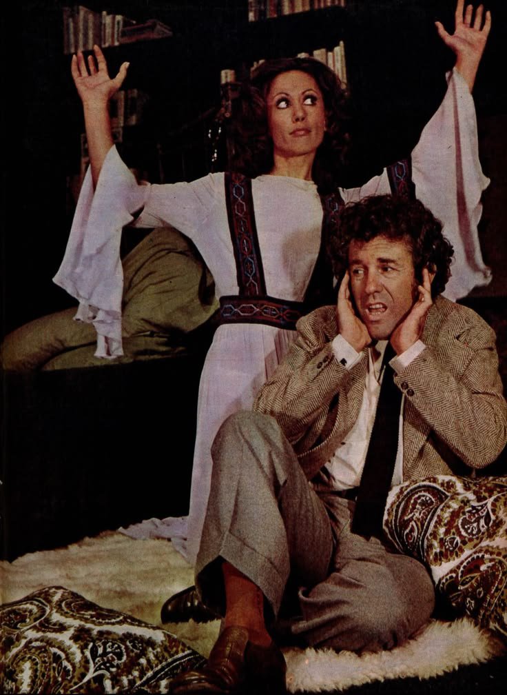 acervodinasfat's tweet photo. dina sfat e juca de oliveira na peça ‘o colecionador’, 1974. https://t.co/J5d1DVxD7U